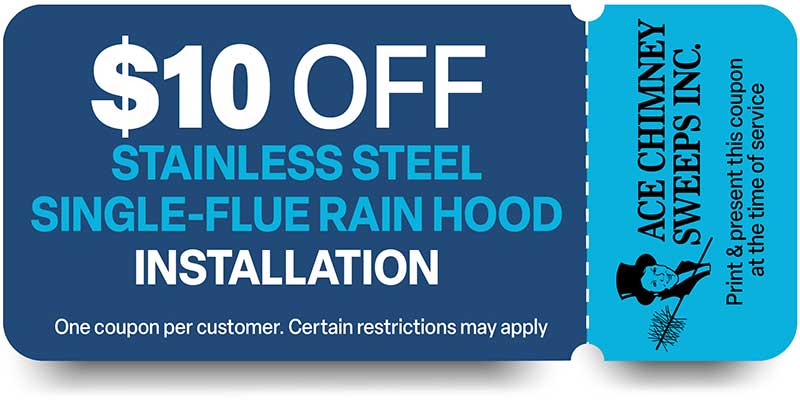 $10 OFF Stainless Steel Single-flue Rain Hood