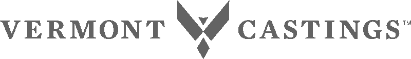 Vermont Castings logo - Ace Chimney Sweeps Vermont Castings logo in gray.